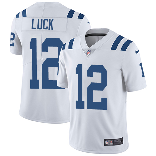 Indianapolis Colts #12 Limited Andrew Luck White Nike NFL Road Men JerseyVapor Untouchable jerseys->indianapolis colts->NFL Jersey